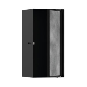Hansgrohe XtraStoris Rock Duvar nişi seramik kaplanabilir kapak ile 300/150/140 Satin Siyah