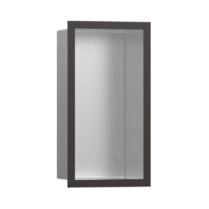 Hansgrohe XtraStoris Individual Duvar nişi Paslanmaz Çelik tasarım çerçeveli 300/150/100 Mat Siyah Krom
