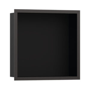 Hansgrohe XtraStoris Individual Duvar nişi Satin Siyah tasarım çerçeveli 300/300/100 Mat Siyah Krom
