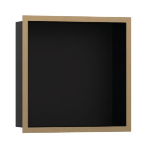Hansgrohe XtraStoris Individual Duvar nişi Satin Siyah tasarım çerçeveli 300/300/100 Mat Bronz