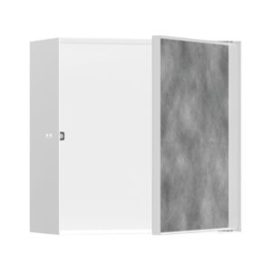 Hansgrohe XtraStoris Rock Duvar nişi seramik kaplanabilir kapak ile 300/300/140 Satin Beyaz