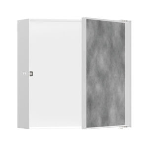 Hansgrohe XtraStoris Rock Duvar nişi seramik kaplanabilir kapak ile 300/300/100 Satin Beyaz