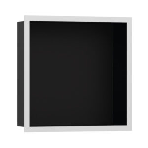 Hansgrohe XtraStoris Individual Duvar nişi Satin Siyah tasarım çerçeveli 300/300/100 Satin Beyaz