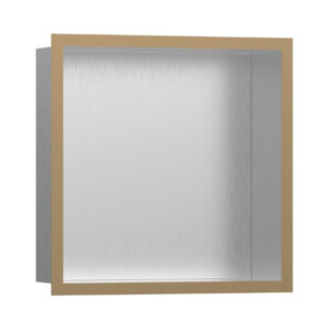 Hansgrohe XtraStoris Individual Duvar nişi Paslanmaz Çelik tasarım çerçeveli 300/300/100 Mat Bronz