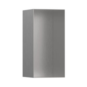 Hansgrohe XtraStoris Minimalistic Duvar nişi açık çerçeveli 300/150/140 Mat Paslanmaz Çelik