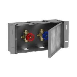 Hansgrohe XtraStoris Safe Duvar nişi seramik kaplanabilir kapak ve entegre açma kapama valfi ile 150/300/100 Paslanmaz Çelik Optik