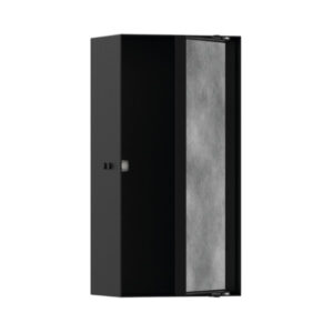 Hansgrohe XtraStoris Rock Duvar nişi seramik kaplanabilir kapak ile 300/150/100 Satin Siyah