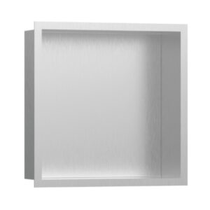 Hansgrohe XtraStoris Individual Duvar nişi Paslanmaz Çelik tasarım çerçeveli 300/300/100 Mat Paslanmaz Çelik