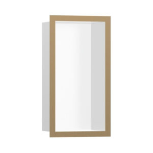 Hansgrohe XtraStoris Individual Duvar nişi Satin Beyaz tasarım çerçeveli 300/150/100 Mat Bronz
