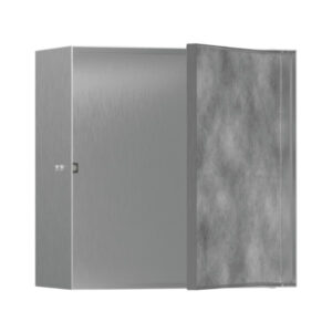Hansgrohe XtraStoris Rock Duvar nişi seramik kaplanabilir kapak ile 300/300/140 Mat Paslanmaz Çelik