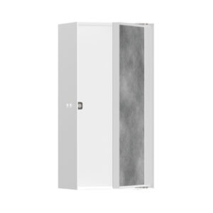 Hansgrohe XtraStoris Rock Duvar nişi seramik kaplanabilir kapak ile 300/150/100 Satin Beyaz