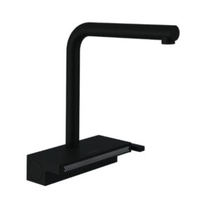 Hansgrohe Aquno Select M81 Tek kollu eviye Bataryası 250 çekilebilir gaga, 2jet, sBox Satin Siyah