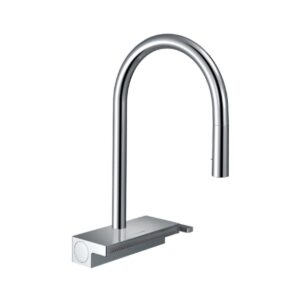 Hansgrohe Aquno Select M81 Tek kollu eviye Bataryası 170, çekilebilir el Duşu, 3jet, sBox Krom