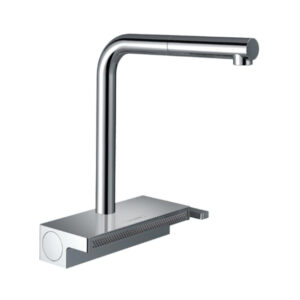 Hansgrohe Aquno Select M81 Tek kollu eviye Bataryası 250 çekilebilir gaga, 2jet, sBox Krom