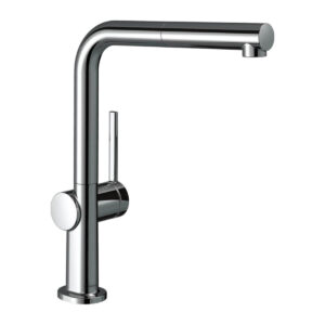 Hansgrohe Talis M54 Tek Kollu Eviye Bataryası 270, Çekilebilir Gaga, 1jet, sBox Krom