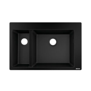 Hansgrohe S510-F635 SilicaTec Ankastre Granit Eviye 180/450 Grafit Siyahı