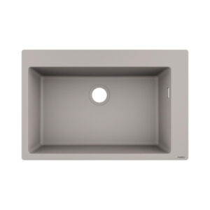 Hansgrohe S510-F660 SilicaTec Ankastre Granit Eviye 660 Beton Grisi