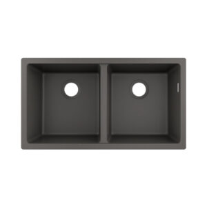 Hansgrohe S510-U770 SilicaTec Tezgahaltı Granit Eviye 380/370 Taş Grisi