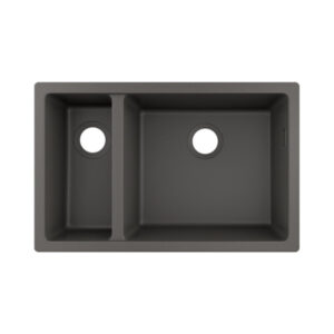 Hansgrohe S510-U635 SilicaTec Tezgahaltı Granit Eviye 180/450 Taş Grisi