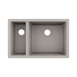 Hansgrohe S510-U635 SilicaTec Tezgahaltı Granit Eviye 180/450 Beton Grisi