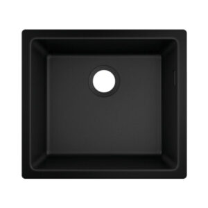 Hansgrohe S510-U450 SilicaTec Tezgahaltı Granit Eviye 450 Grafit Siyahı