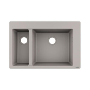 Hansgrohe S510-F635 SilicaTec Ankastre Granit Eviye 180/450 Beton Grisi