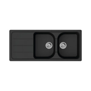 Hansgrohe S520-F735 SilicaTec Ankastre Eviye Otomatik Gider Seti İle Grafit Siyahı