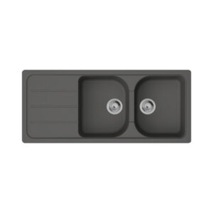 Hansgrohe S520-F735 SilicaTec Ankastre Eviye Otomatik Gider Seti İle Taş Grisi