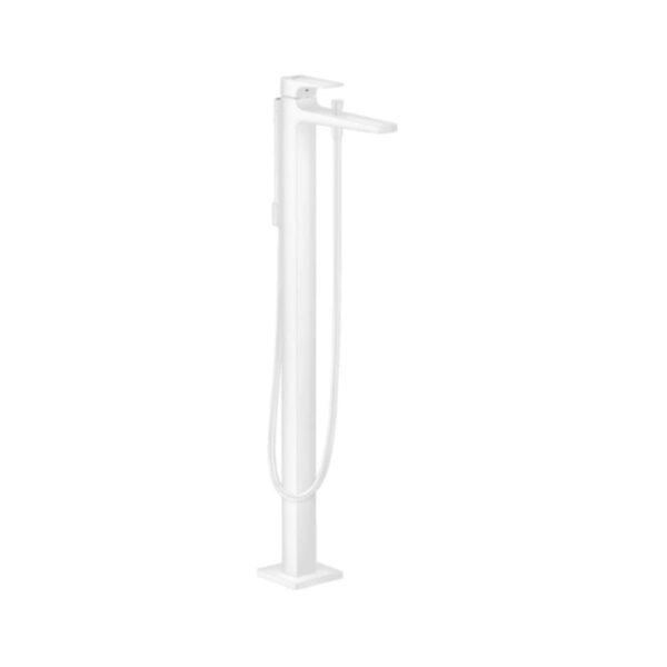Hansgrohe Metropol Tek kollu banyo Bataryası çubuk volan ile yerden Satin Beyaz