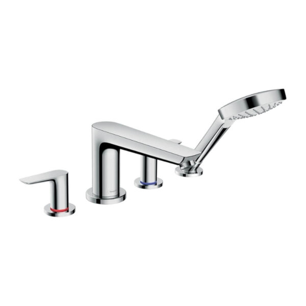 Hansgrohe Talis E 4-Delikli Küvet Kenarı Banyo Bataryası Krom