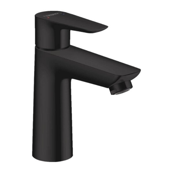 Hansgrohe Talis E Tek Kollu Lavabo Bataryası 110 Kumandalı Satin Siyah