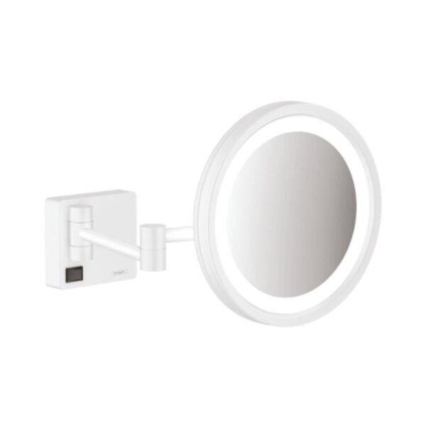 Hansgrohe AddStoris Makyaj Aynası LED Işıklı Satin Beyaz