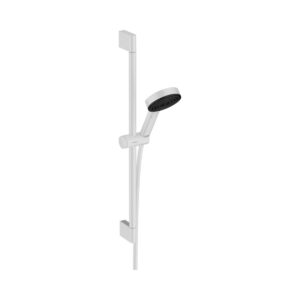 Hansgrohe Pulsify Select S Duş seti 105 3jet Relaxation, 65 cm duş barı ile Satin Beyaz