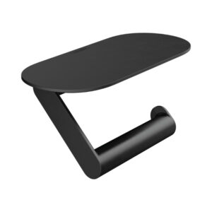 Hansgrohe WallStoris Tuvalet Kağıtlığı Raflı Satin Siyah